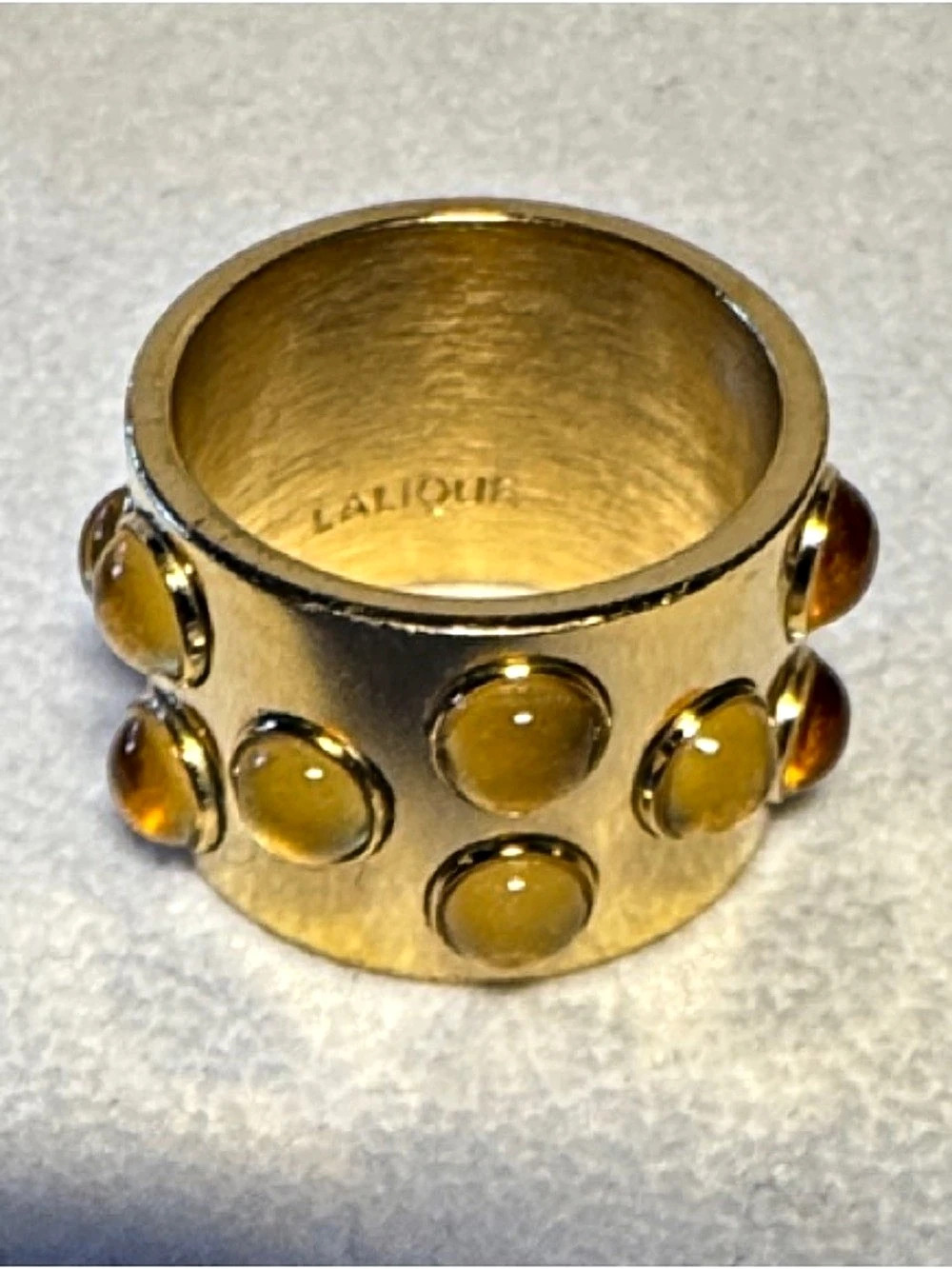 Lalique Mossi 3-Row Wide Band Ring